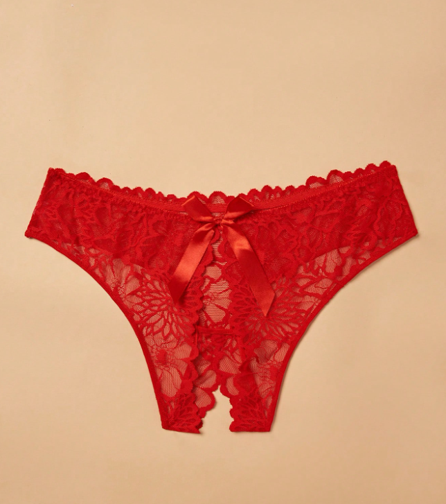Amara – plus size csipkés nyitott tanga