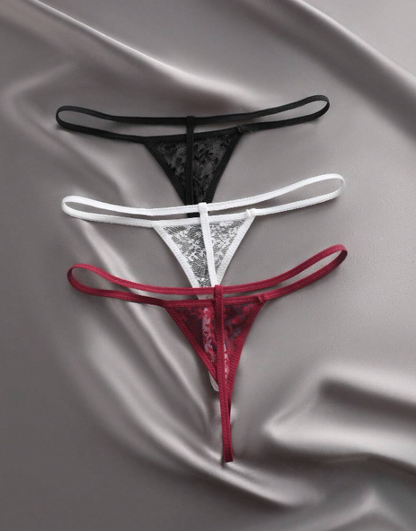 Bella – csipke tanga szett (3 db)
