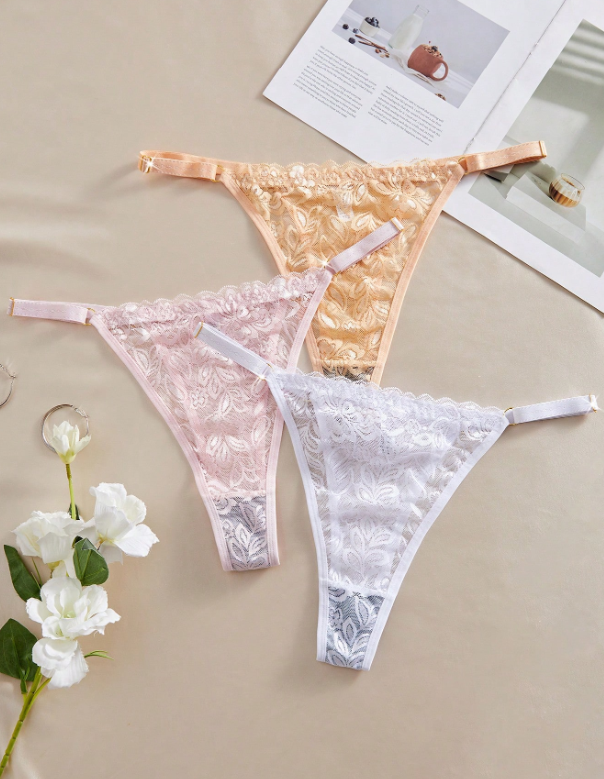 3db plus size csipke tanga